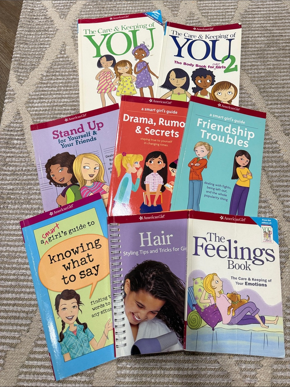 American Girl Guide Book Set - Red, Teal, Purple, Blue, Cream Covers